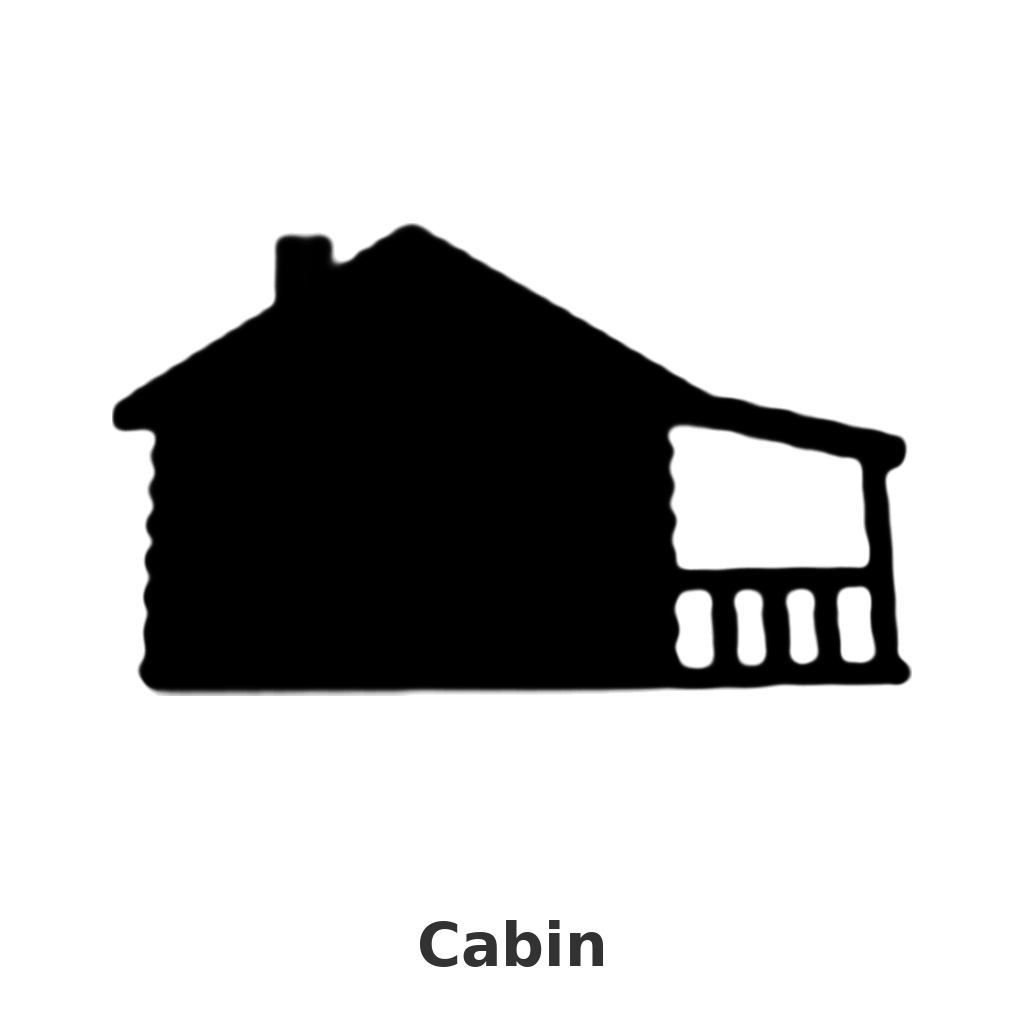 Cabin design silhouette – Arched Welcome Sign (photo coming soon)
