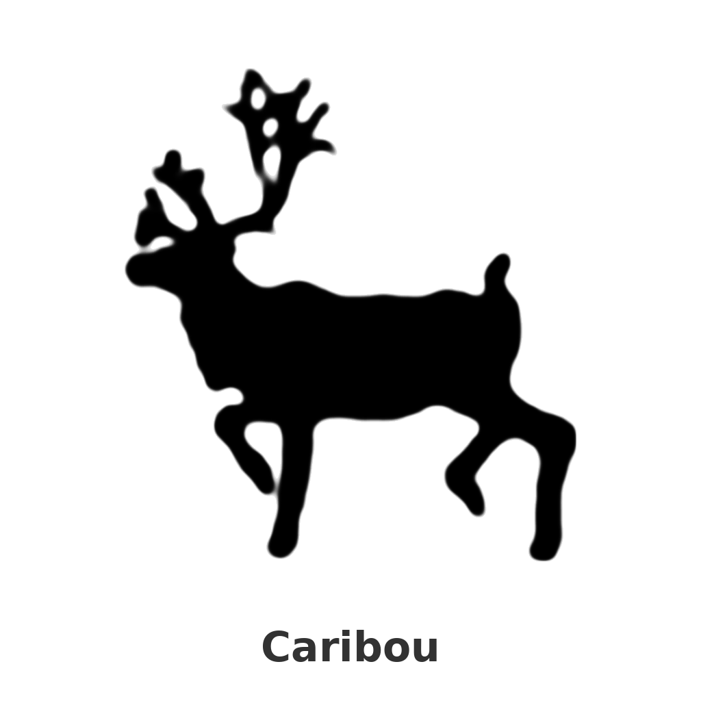 Caribou design silhouette – Arched Welcome Sign (photo coming soon)