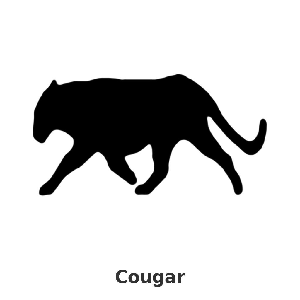 Cougar design silhouette – Arched Welcome Sign (photo coming soon)