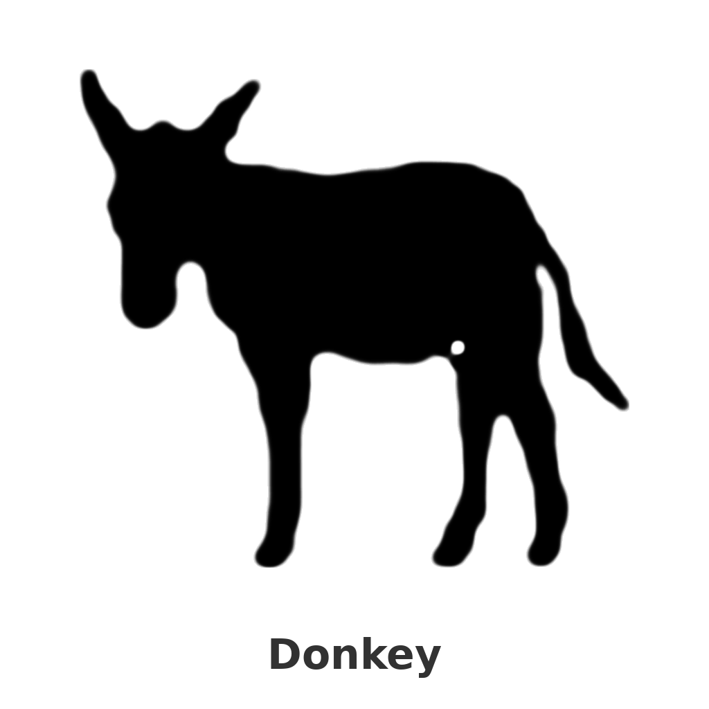 Donkey design silhouette – Arched Welcome Sign (photo coming soon)