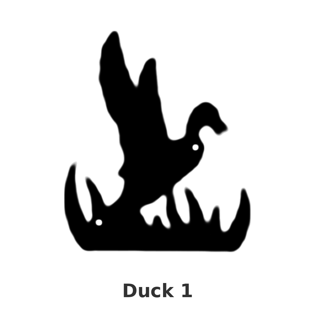 Duck 1 design silhouette – Arched Welcome Sign (photo coming soon)