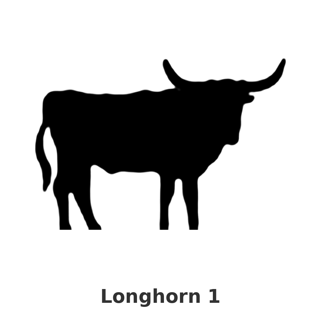 Longhorn 1 design silhouette – Arched Welcome Sign (photo coming soon)