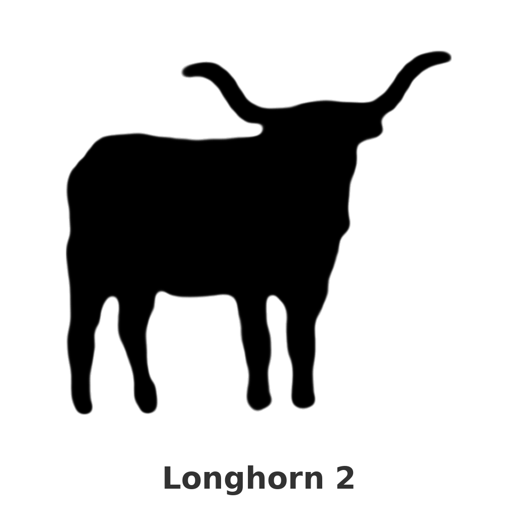 Longhorn 2 design silhouette – Arched Welcome Sign (photo coming soon)