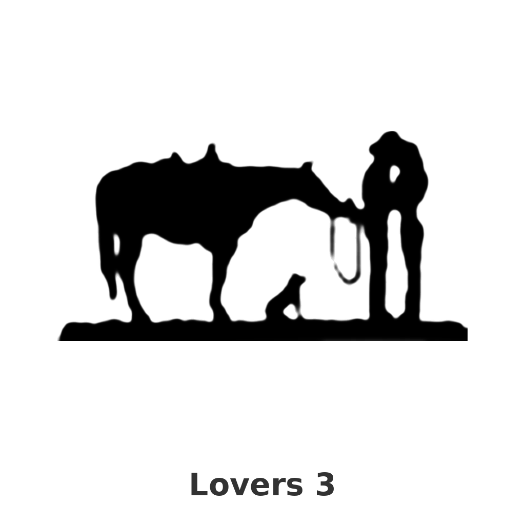 Lovers 3 design silhouette – Arched Welcome Sign (photo coming soon)