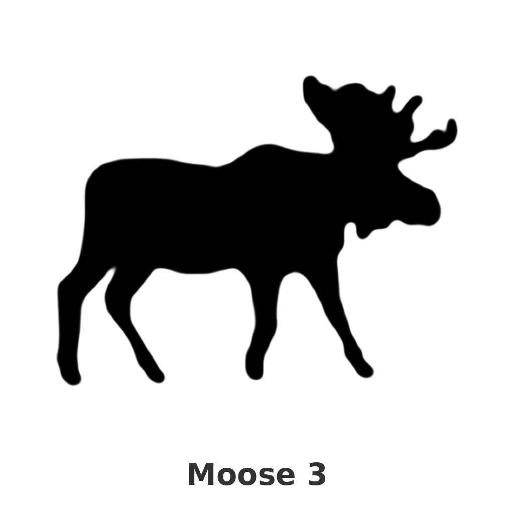 Moose 3 design silhouette – Arched Welcome Sign (photo coming soon)