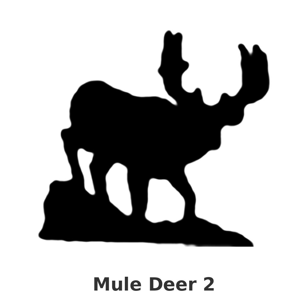 Mule Deer 2 design silhouette – Arched Welcome Sign (photo coming soon)