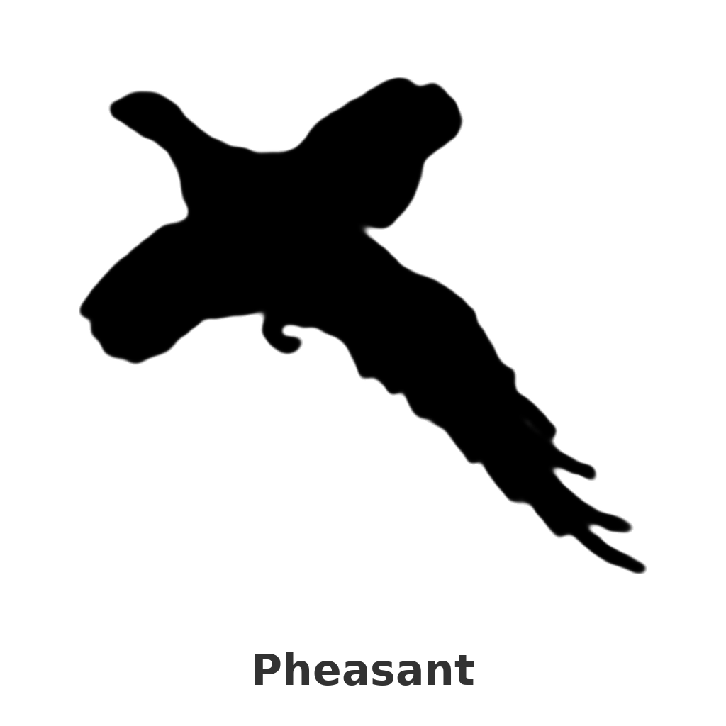 Pheasant design silhouette – Arched Welcome Sign (photo coming soon)