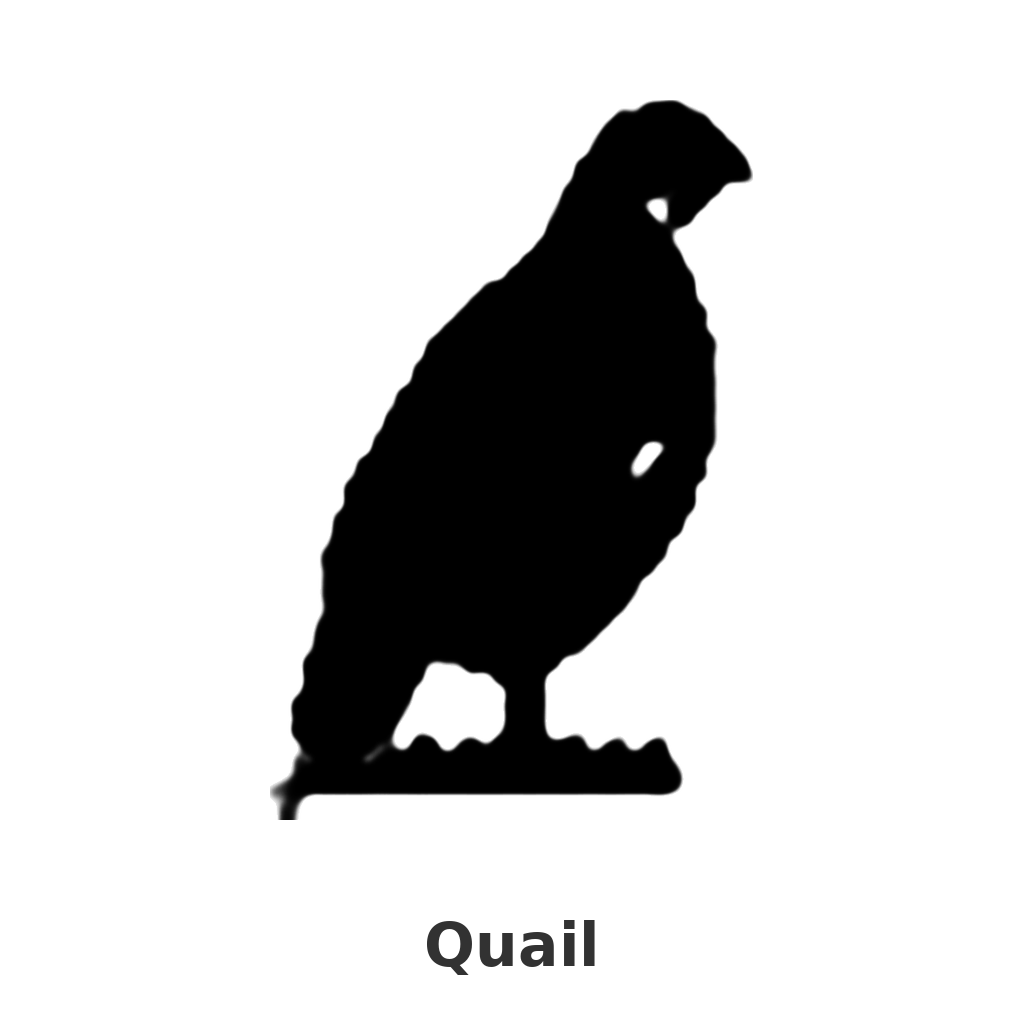 Quail design silhouette – Arched Welcome Sign (photo coming soon)