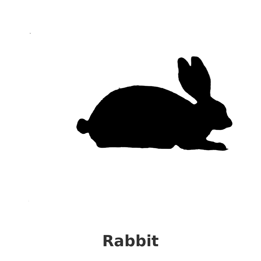 Rabbit design silhouette – Arched Welcome Sign (photo coming soon)