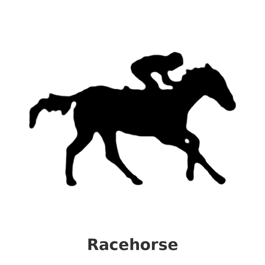 Racehorse design silhouette – Arched Welcome Sign (photo coming soon)