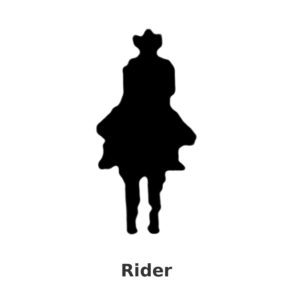 Rider design silhouette – Arched Welcome Sign (photo coming soon)