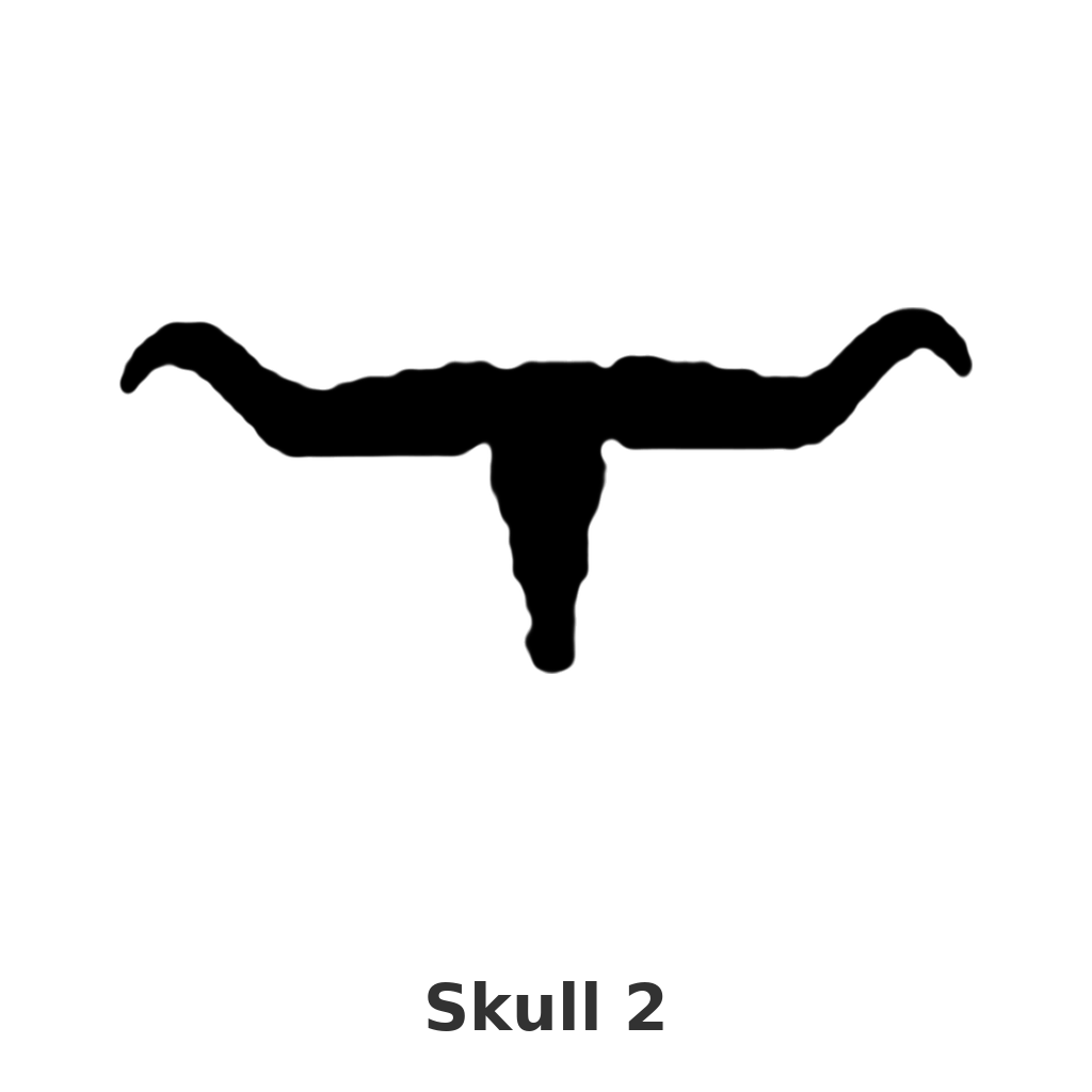 Skull 2 design silhouette – Arched Welcome Sign (photo coming soon)