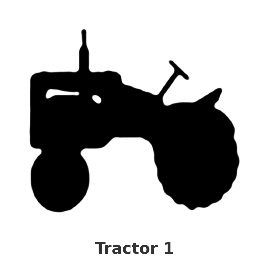 Tractor 1 design silhouette – Arched Welcome Sign (photo coming soon)