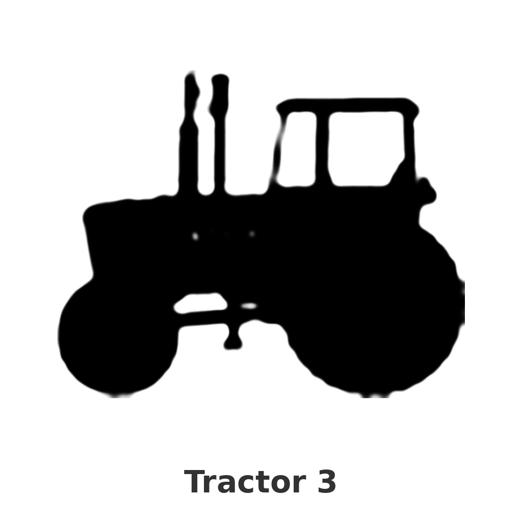 Tractor 3 design silhouette – Arched Welcome Sign (photo coming soon)