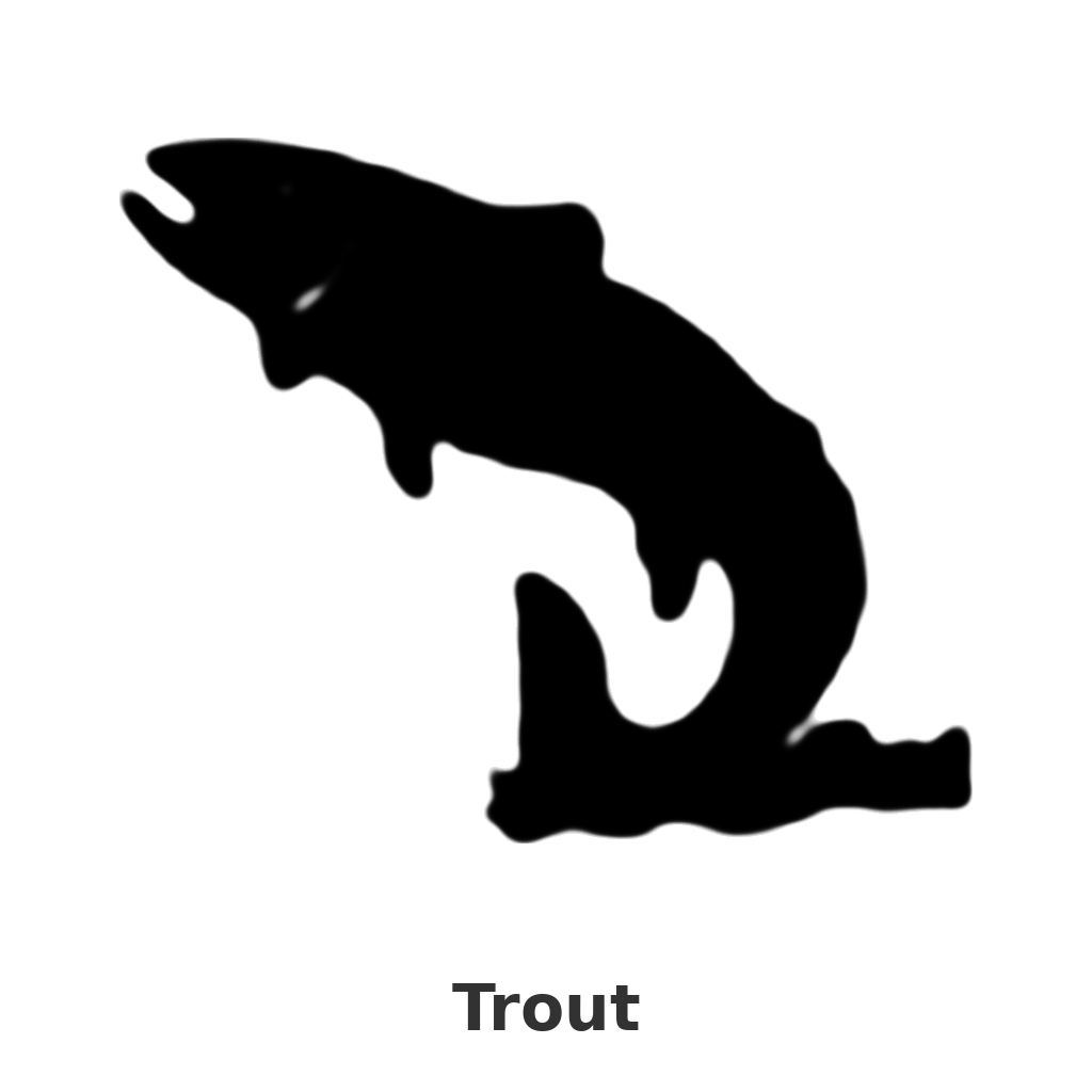 Trout design silhouette – Arched Welcome Sign (photo coming soon)