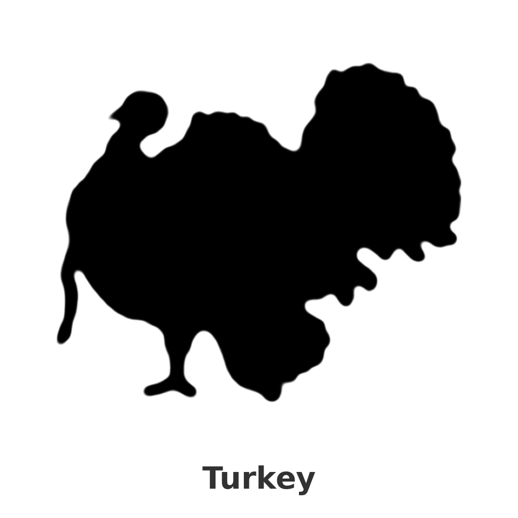 Turkey design silhouette – Arched Welcome Sign (photo coming soon)