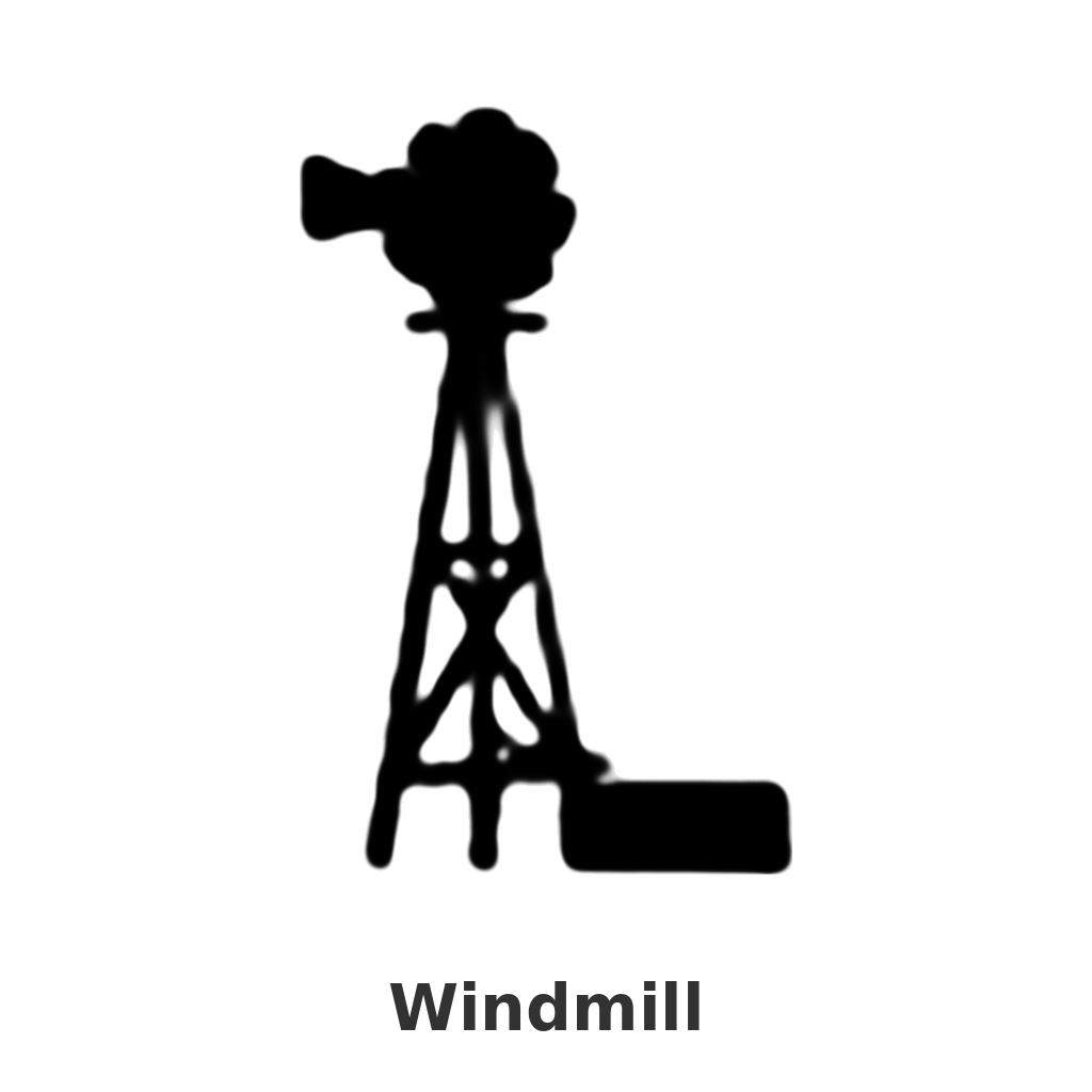 Windmill design silhouette – Arched Welcome Sign (photo coming soon)