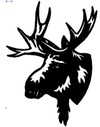 MOOSE METAL WALL HANGING