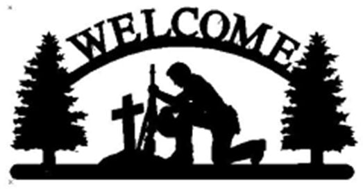 WELCOME PRAYING SOLDIER