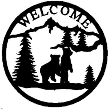 CUBS WELCOME ROUND METAL WALL HANGING