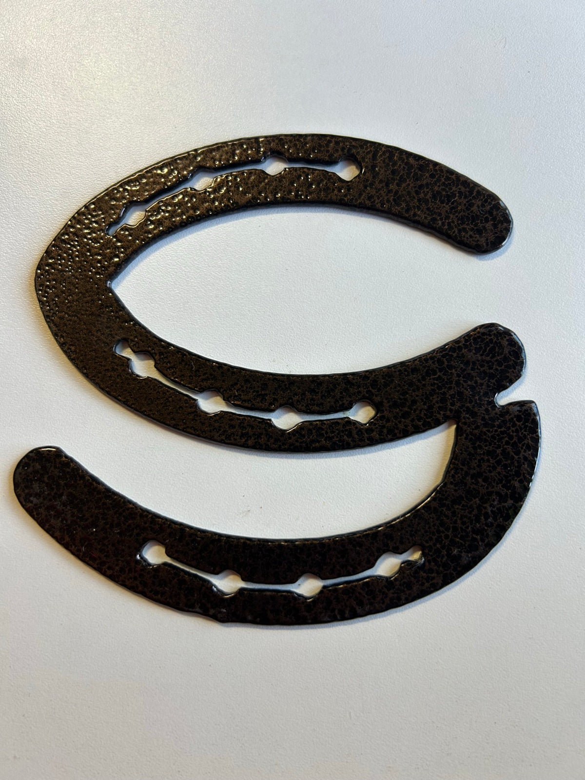 Horseshoe Letter S – finished plasma-cut steel