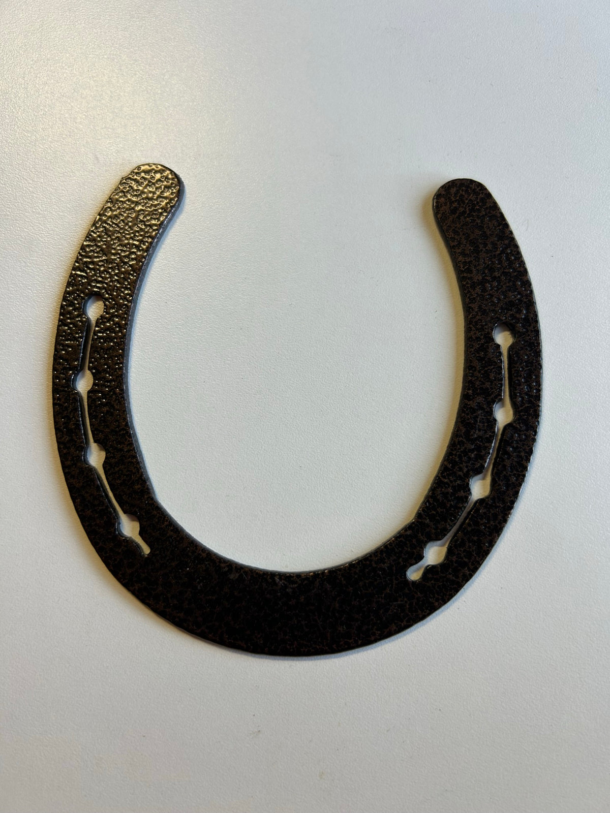 Horseshoe Letter U – finished plasma-cut steel
