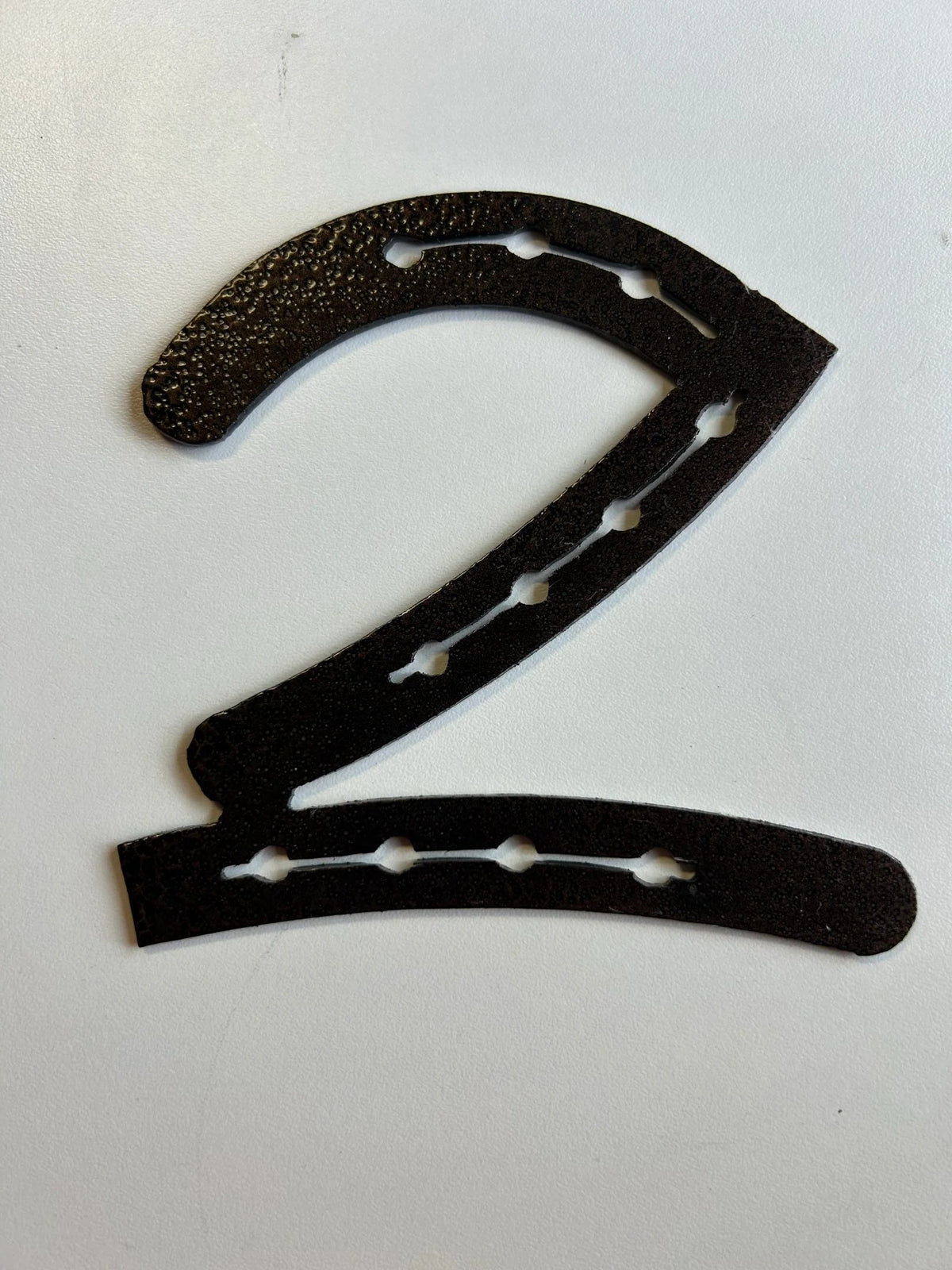 Horseshoe Number 2 – finished plasma-cut steel