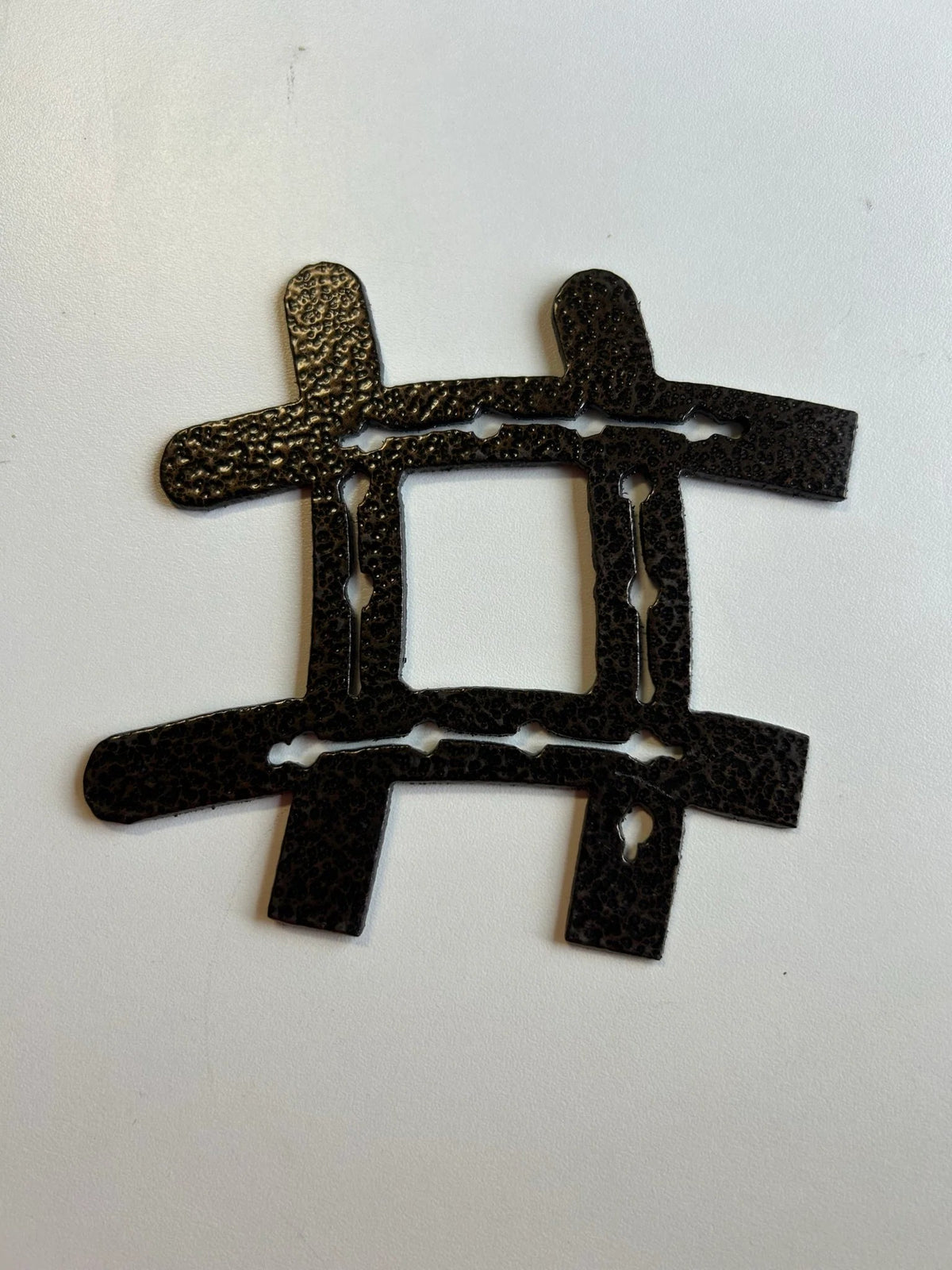 Horseshoe # (Pound Sign) – finished plasma-cut steel