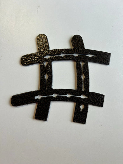 Horseshoe # (Pound Sign) – finished plasma-cut steel
