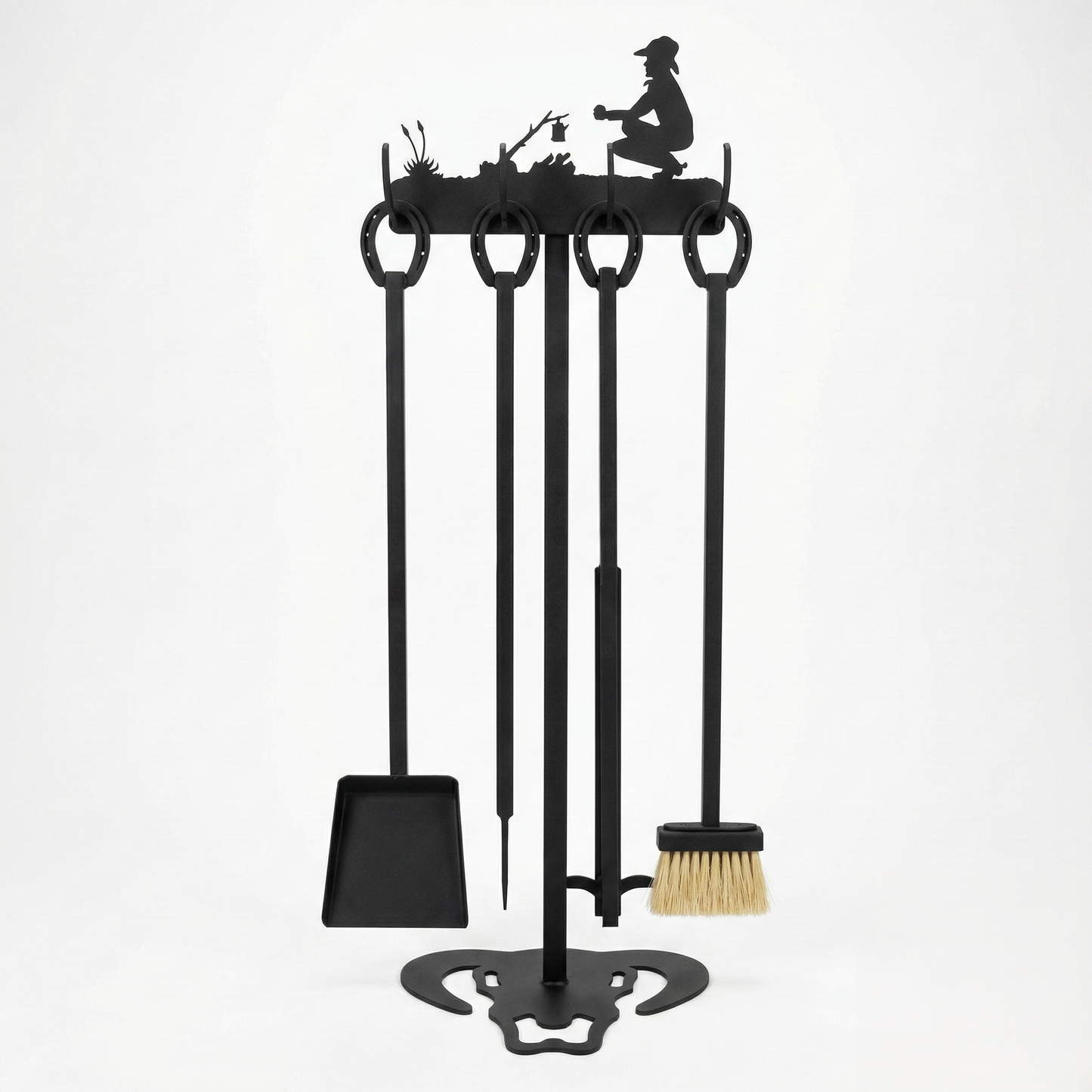 Fireplace Tools Skull Base Top Scene