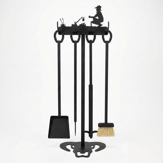 Fireplace Tools Skull Base Top Scene