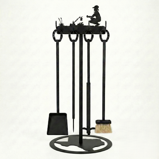 Fireplace Tools Texas Base Top Scene