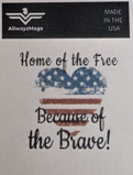 Home of the Free Heart - Vinyl Decal