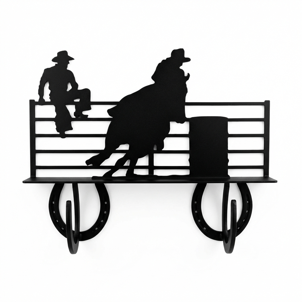 Two Hook Coat Rack - Horseshoe Style Hook