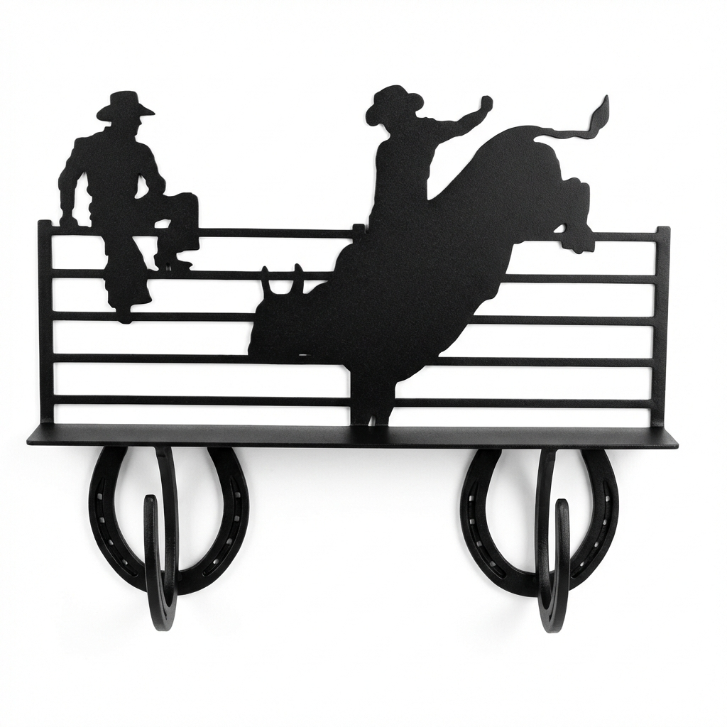 Two Hook Coat Rack - Horseshoe Style Hook