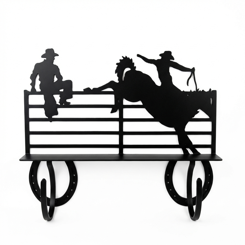 Two Hook Coat Rack - Horseshoe Style Hook