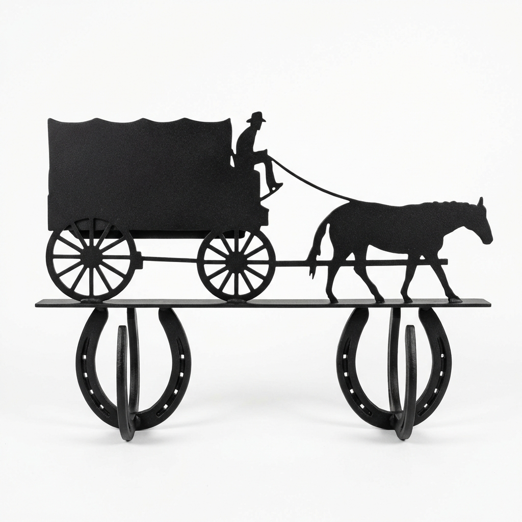 Two Hook Coat Rack - Horseshoe Style Hook