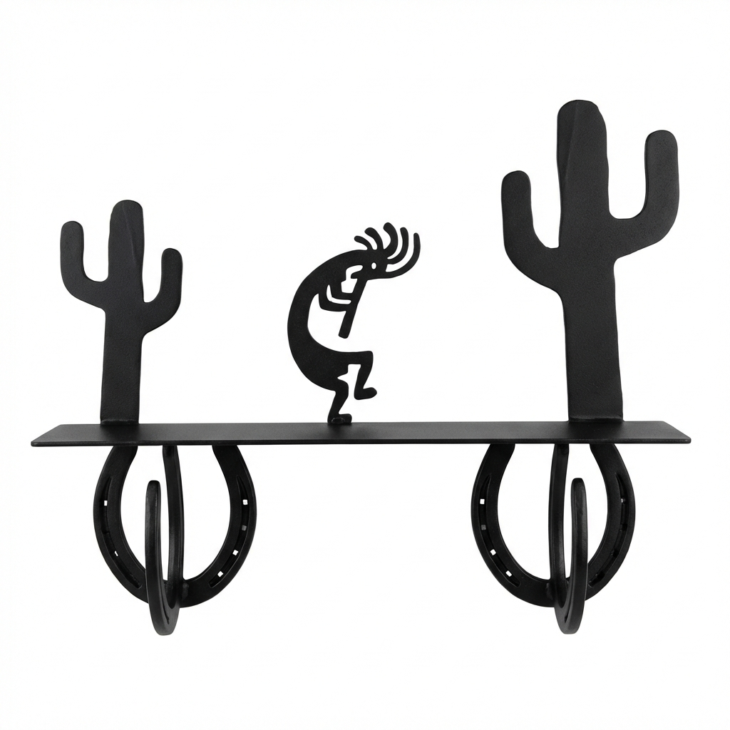 Two Hook Coat Rack - Horseshoe Style Hook