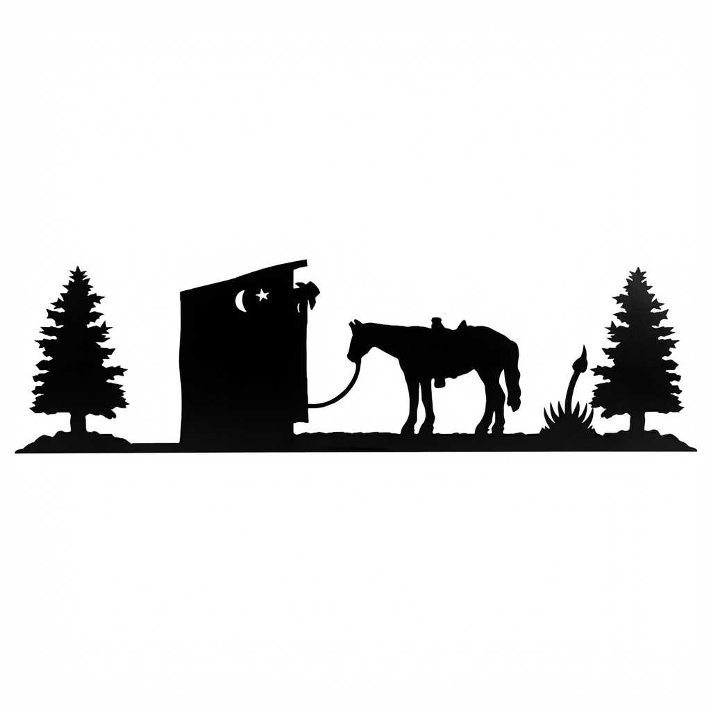 Four Hook Coat Rack - Rolled Metal Hook