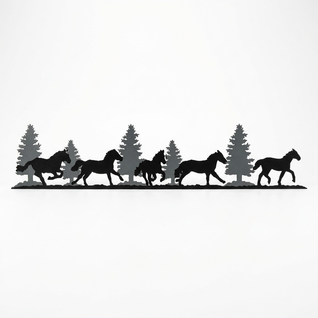 Five Hook Coat Rack - Rolled Metal Hook