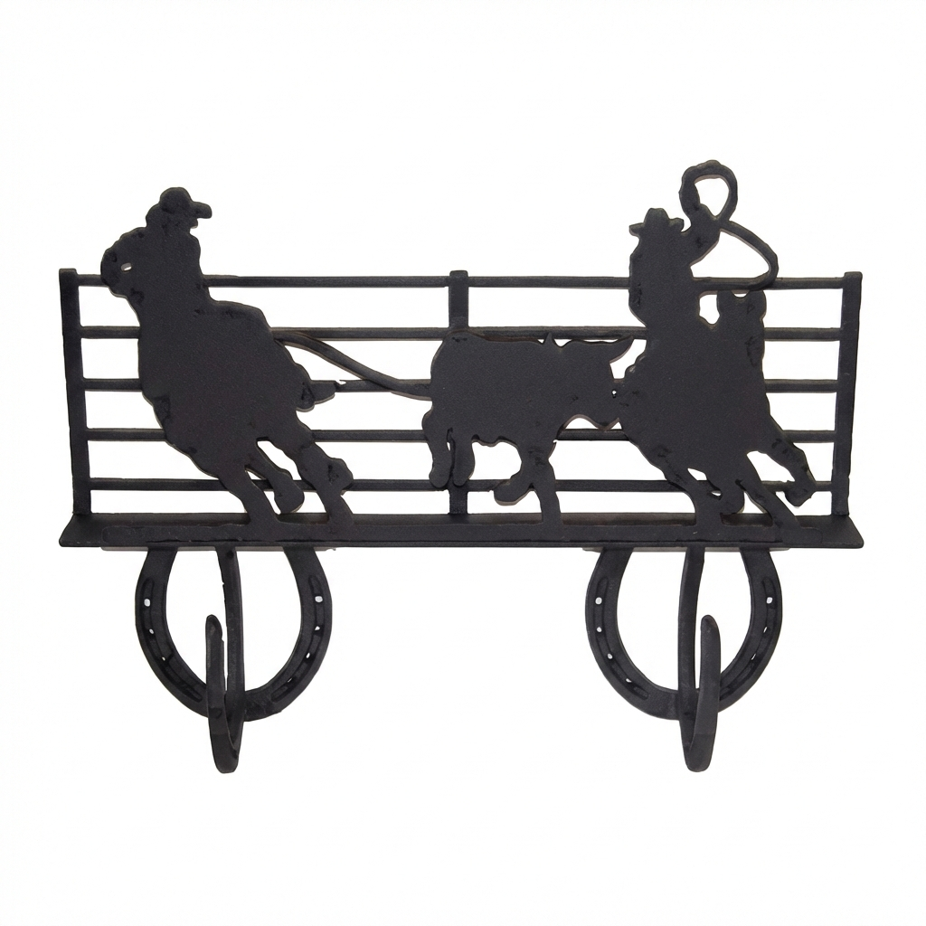 Two Hook Coat Rack - Horseshoe Style Hook