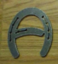 Horseshoe Letter A – unfinished plasma-cut steel