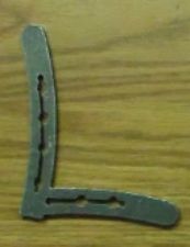 Horseshoe Letter L – unfinished plasma-cut steel