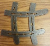 Horseshoe Letter # (Pound Sign) – unfinished plasma-cut steel