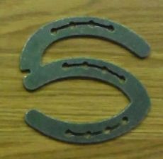 Horseshoe Letter S – unfinished plasma-cut steel