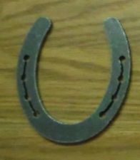 Horseshoe Letter U – unfinished plasma-cut steel