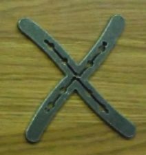 Horseshoe Letter X – unfinished plasma-cut steel