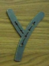 Horseshoe Letter Y – unfinished plasma-cut steel