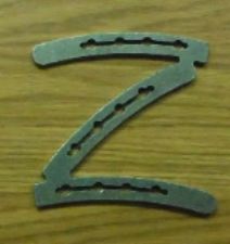 Horseshoe Letter Z – unfinished plasma-cut steel