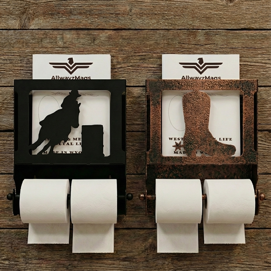 Toilet Paper/ Magazine Rack - Western Life